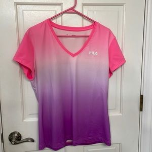 Fila Sport pink & purple athletic shirt. Size XL